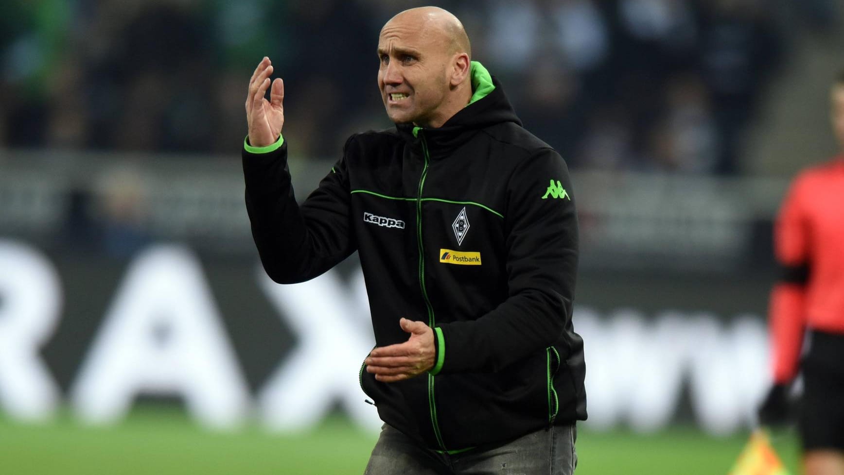 André Schubert, hier in der Partie gegen Wolfsburg. Gladbach verlor 1:2.