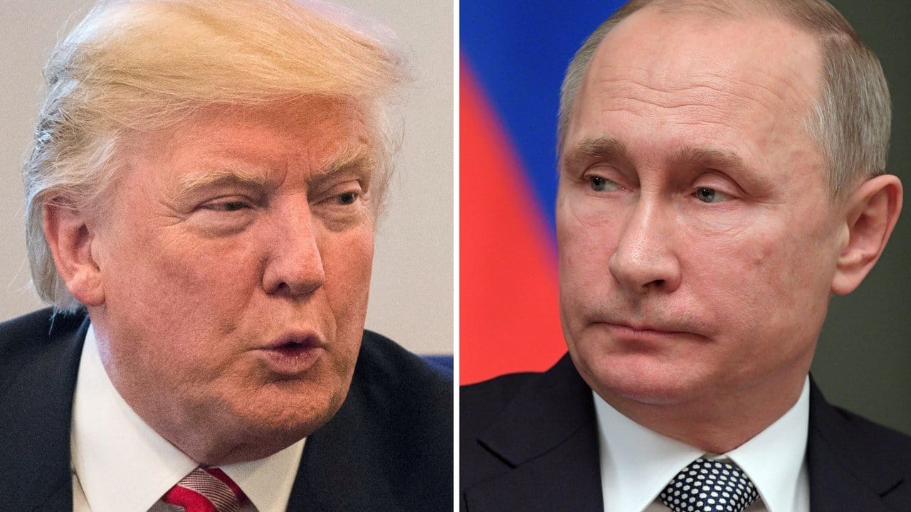Donald Trump und Wladimir Putin. Donald Trump und Wladimir Putin.