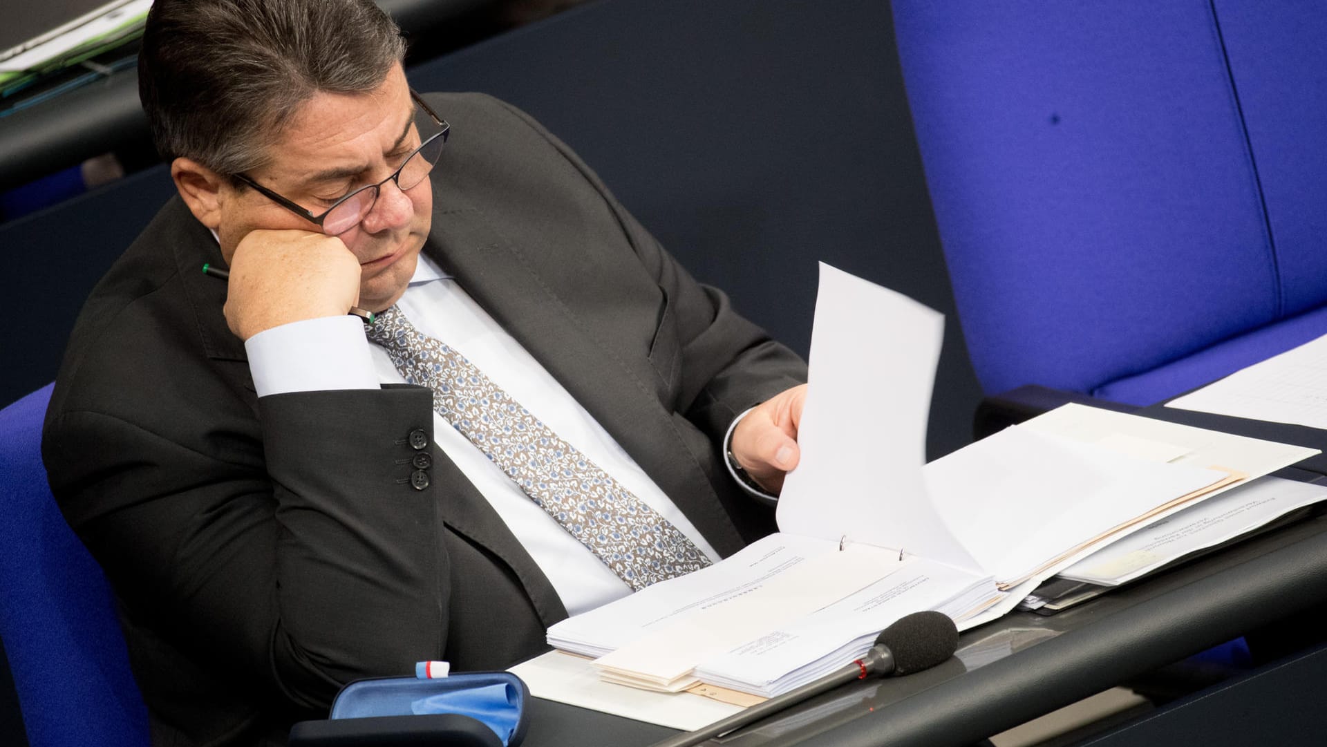 SPD-Chef und Bundeswirtschaftsminister Sigmar Gabriel kürzlich im Bundestag: Die Sozialdemokraten verlieren unter seiner Führung an Zustimmung.