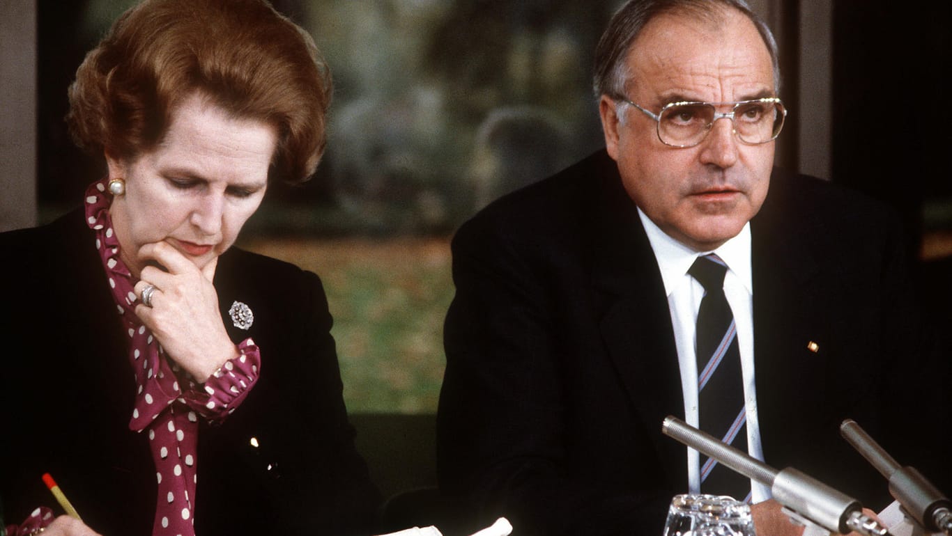 Margaret Thatcher 1982 bei Helmut Kohl in Bonn: Obwohl beide Konservative waren, reichte es nicht für eine politische Freundschaft.