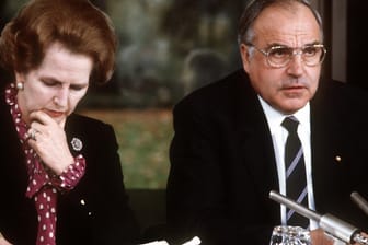 Margaret Thatcher 1982 bei Helmut Kohl in Bonn: Obwohl beide Konservative waren, reichte es nicht für eine politische Freundschaft.