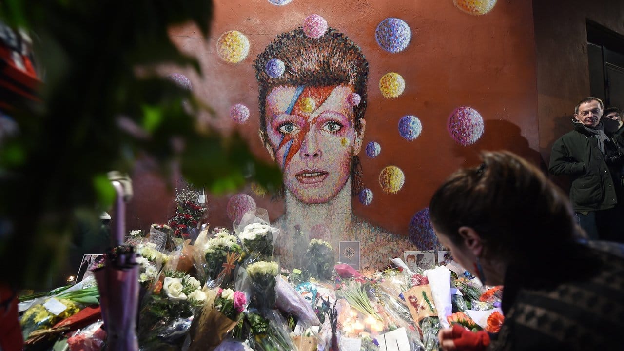 Pilgerstätte für Bowie-Fans - das Wandgemälde in Brixton.