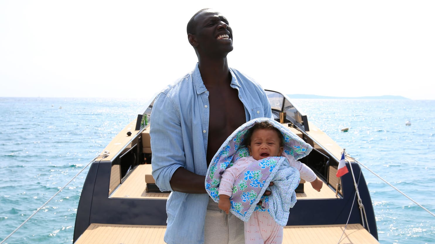 Omar Sy als Samuel in einer Szene des Films "Plötzlich Papa".