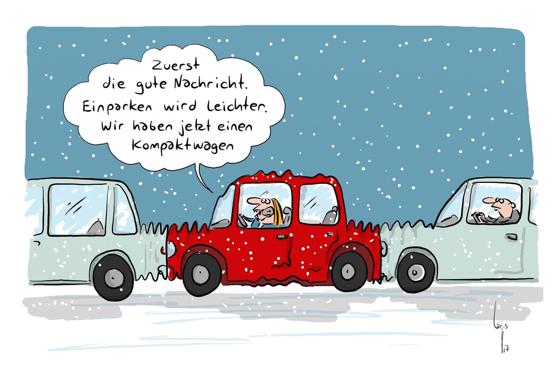 Schnee und Blitzeis in Deutschland.