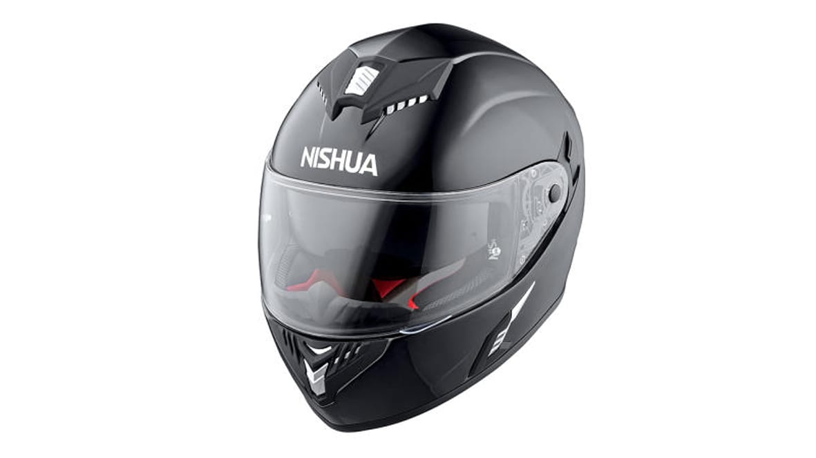 Der Integralhelm Nishua NTX-3 der Firma Detlef Louis Motorrad bietet nicht genug Dämpfung.