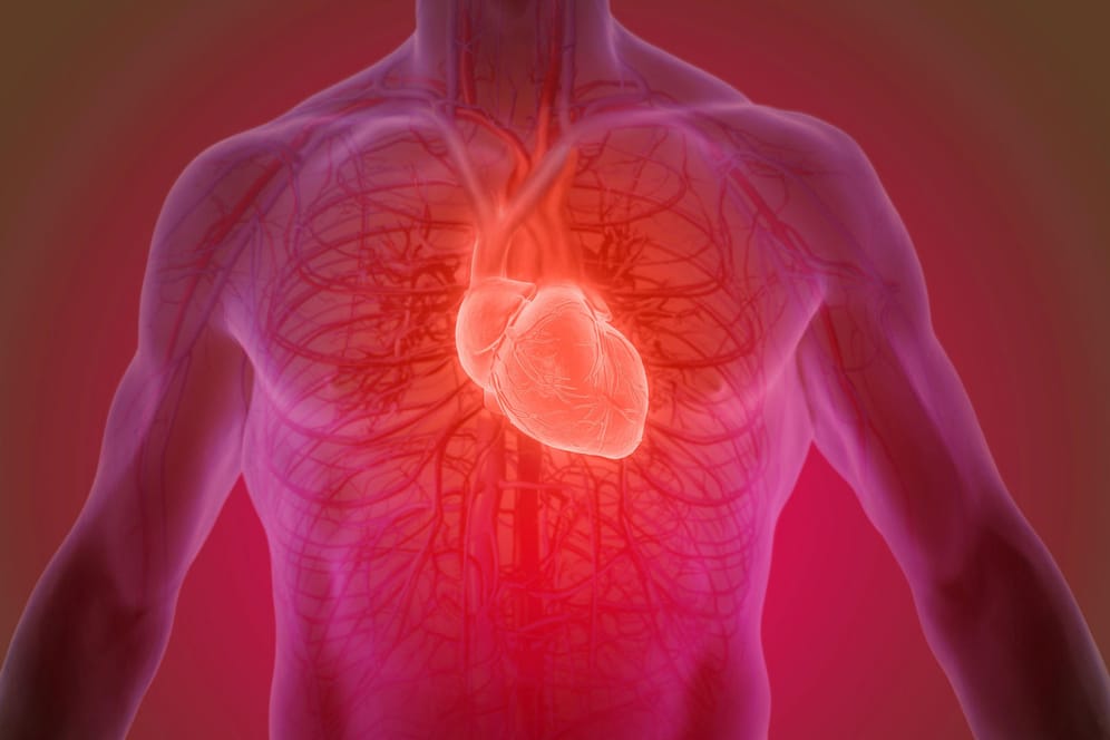Herzschwäche: Bluthochdruck schadet auf Dauer dem Herzen.