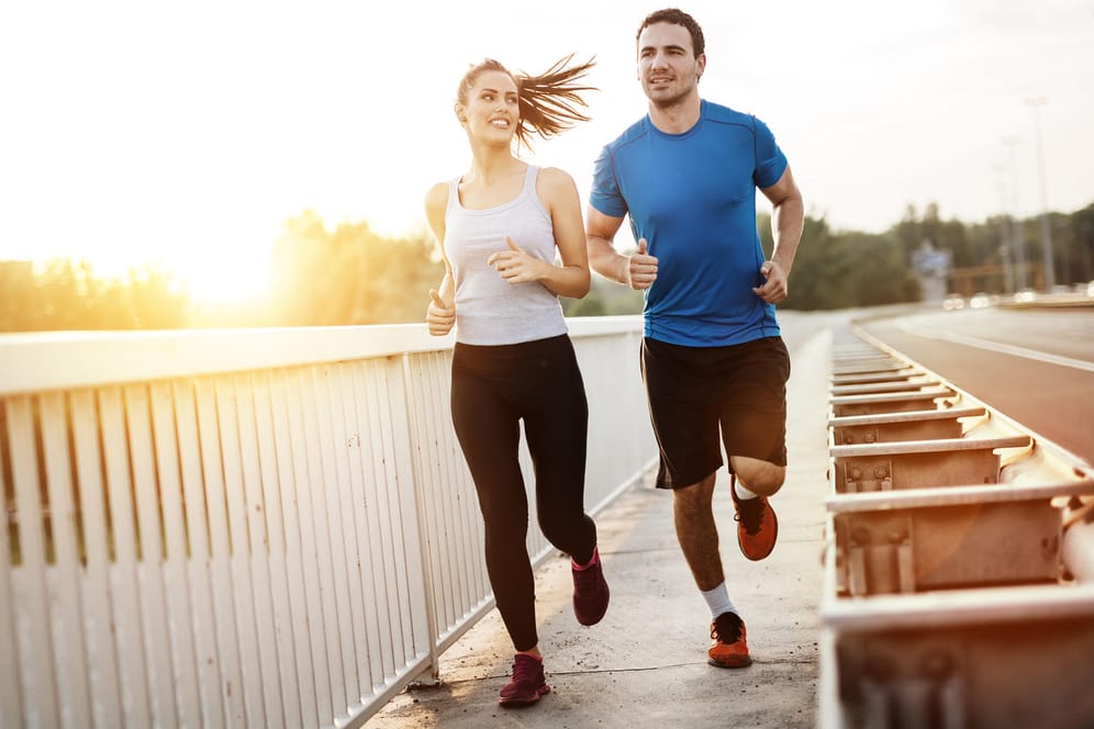 Joggendes Pärchen