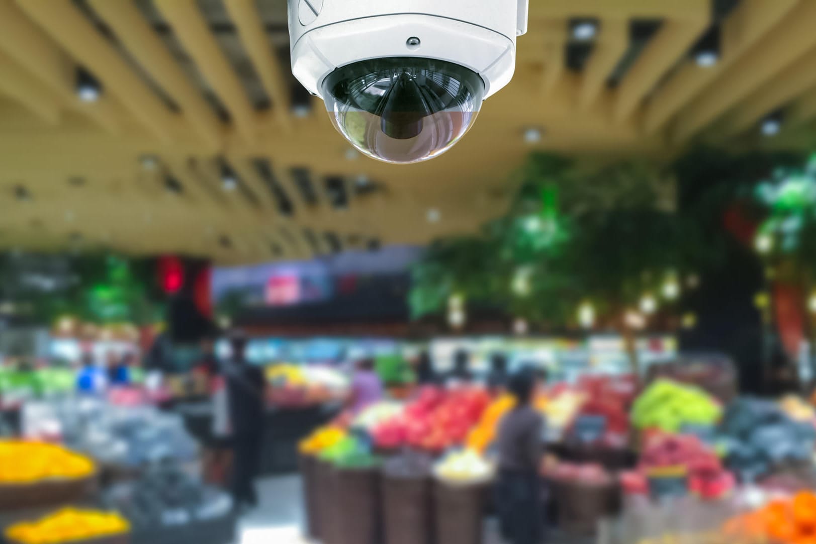 Videoüberwachung im Supermarkt