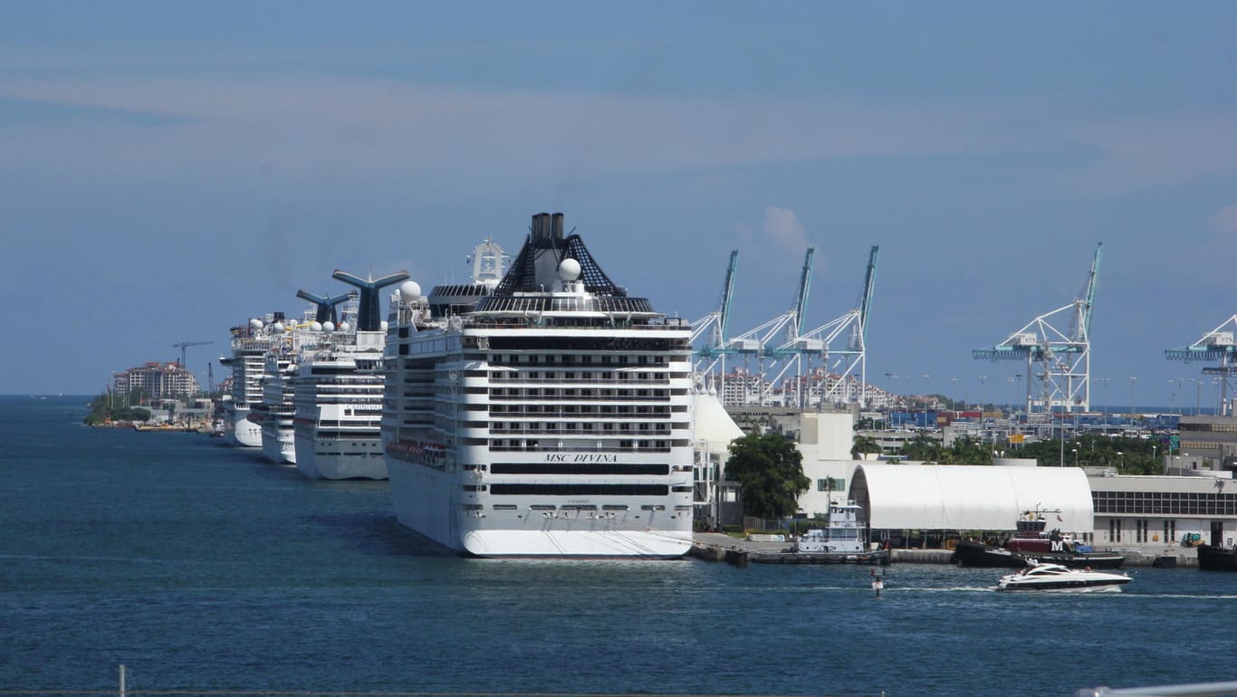 Port of Miami: In Miami werden jährlich mehr als fünf Millionen Passagiere abgefertigt.