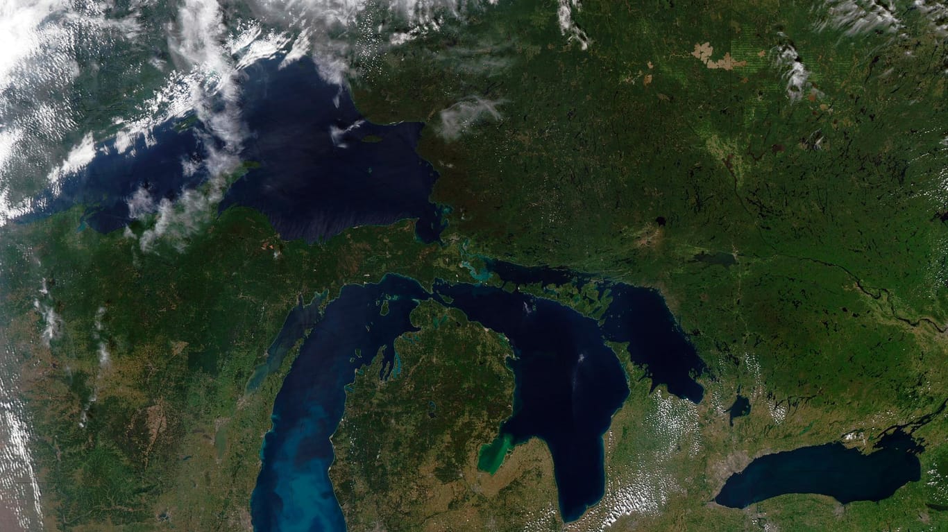 Der Obere See: Der kanadische See ist der größte der fünf Großen Seen Nordamerikas.