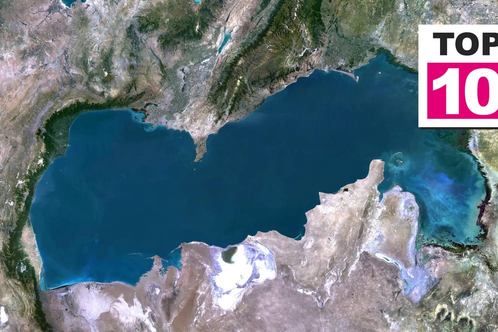 Das Kaspische Meer: Der Salzsee hat keine natürliche Verbindung zu den Ozeanen.