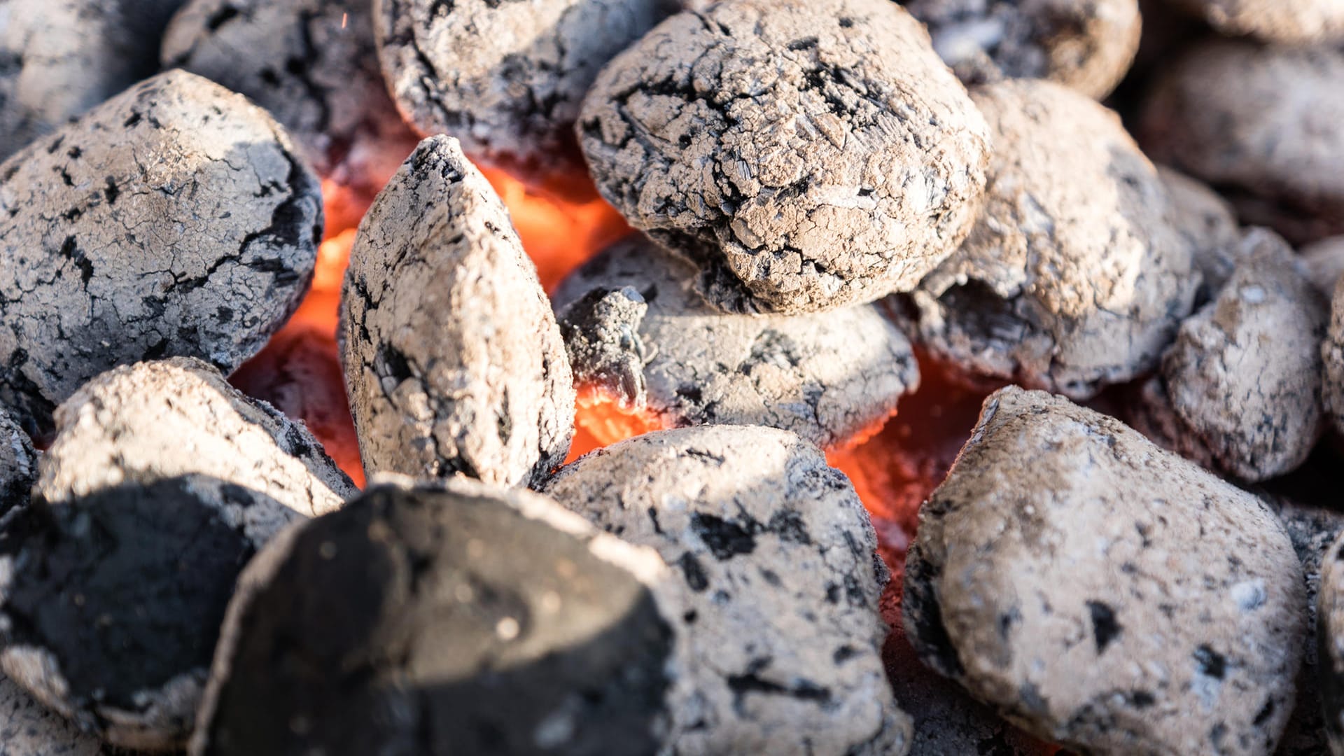 Briketts: Holzkohlebriketts geben über lange Zeit Hitze ab.