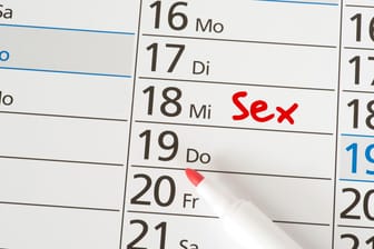 Ein Kalender und Termin für Sex