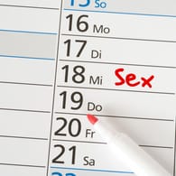 Ein Kalender und Termin für Sex