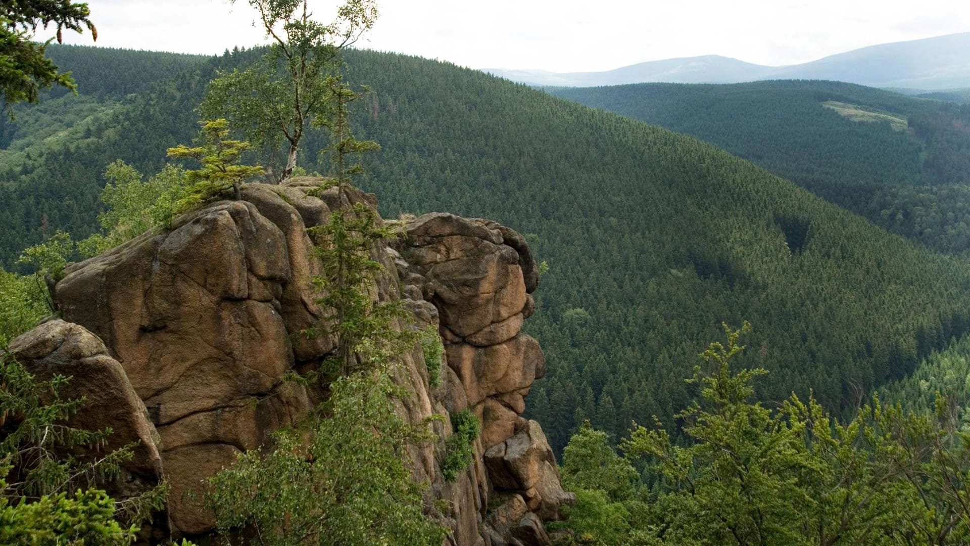 Nationalpark Harz: Die Rabenklippe nahe Bad Harzburg in Niedersachsen ist neben dem Brocken eines der Wahrzeichen des Reservats. Nationalpark Harz: Die Rabenklippe nahe Bad Harzburg in Niedersachsen ist neben dem Brocken eines der Wahrzeichen des Reservats.
