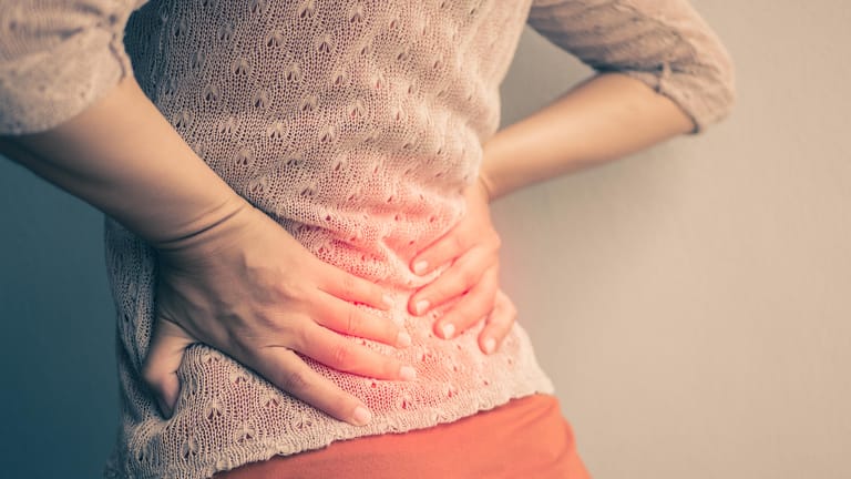 Rückenschmerzen: Der untere Bereich des Rückens ist besonders sensibel.