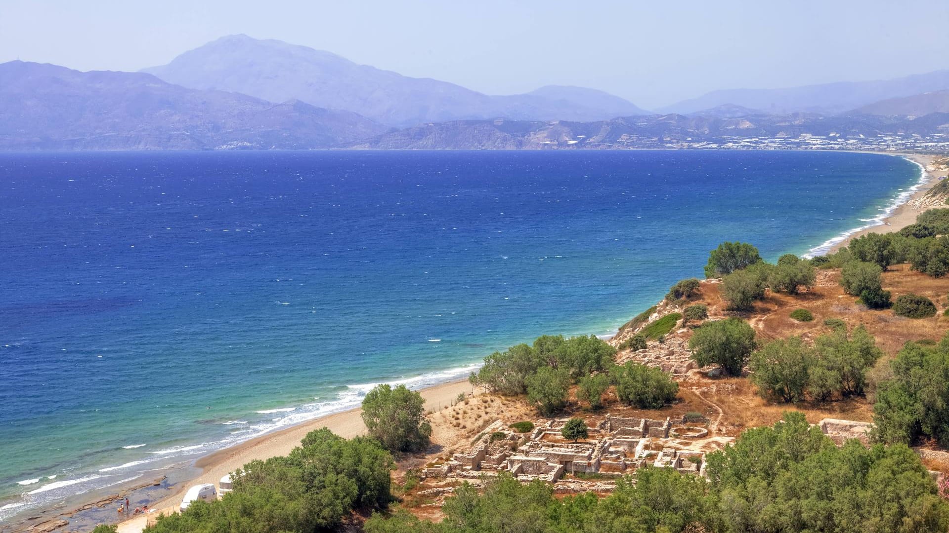 Strand von Kreta: Kultur, Strand, Berge – die griechische Insel Kreta erfüllt verschiedene Urlaubswünsche.