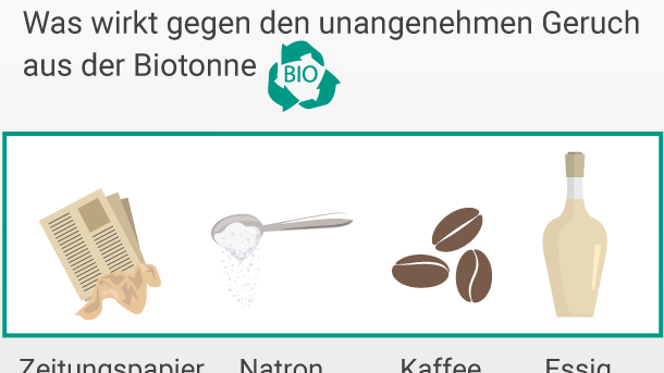 Hausmittel: So werden Sie üble Gerüche in der Biotonne los.