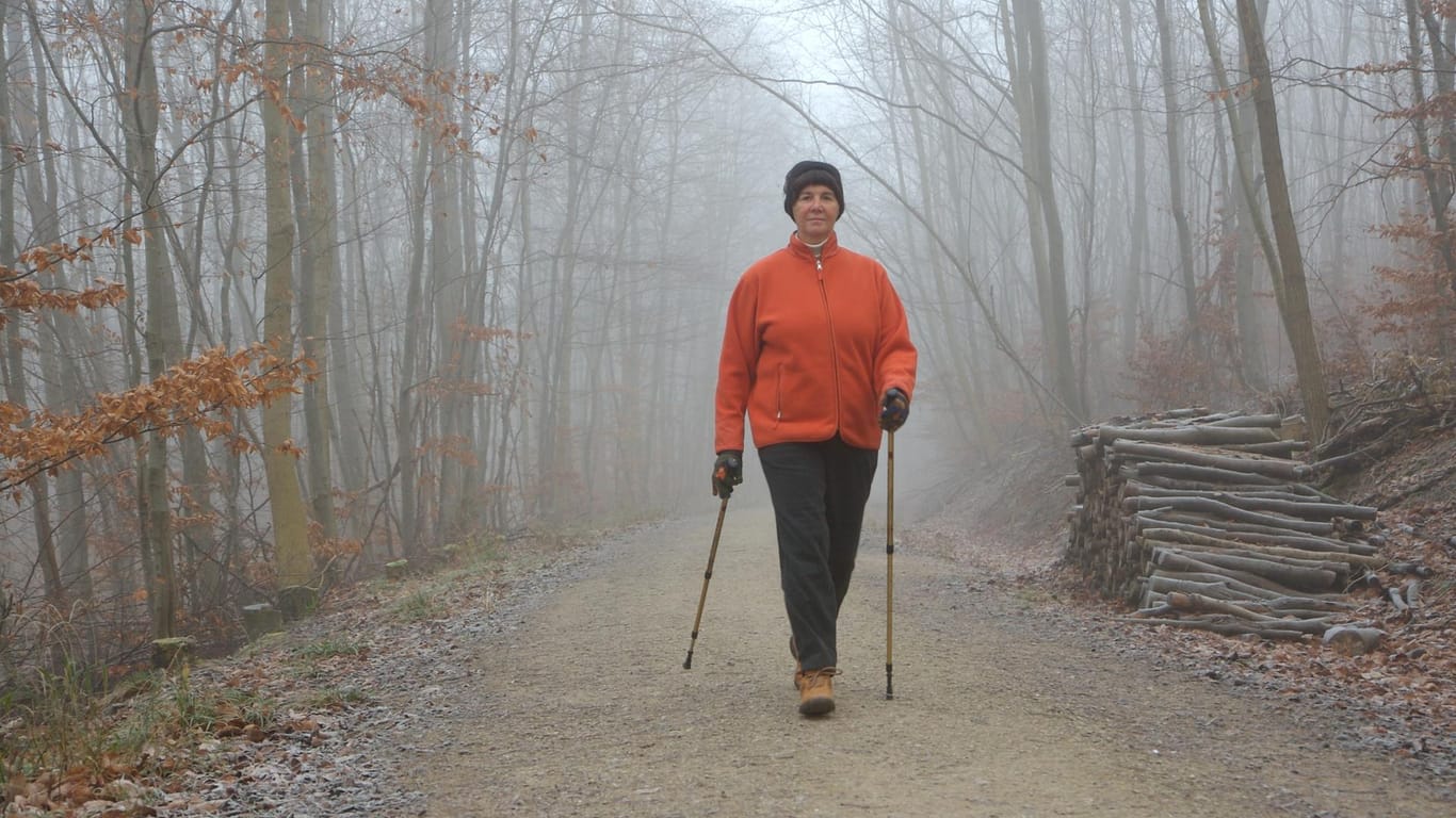 Nordic Walking: Gehen – ob nun mit Stöcken oder ohne – ist optimal, um einen verlangsamten Stoffwechsel wieder zu aktivieren.