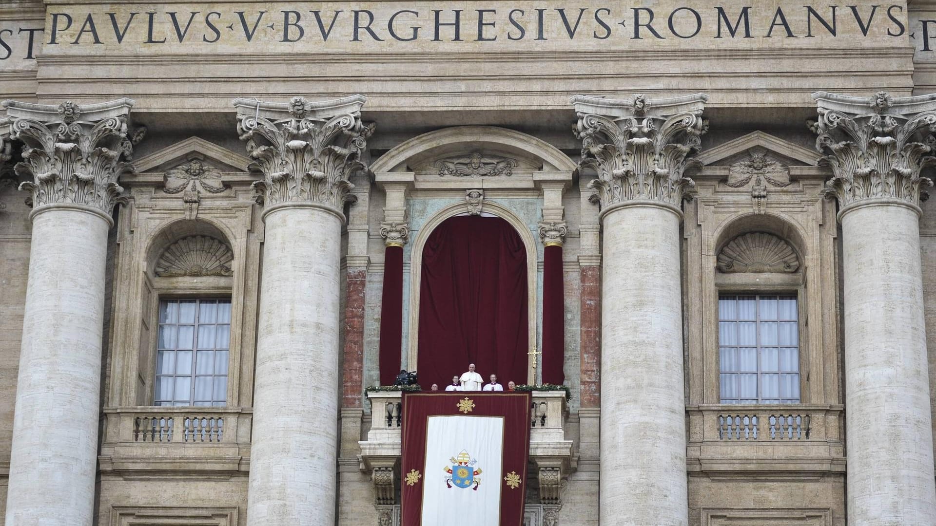 Loggia des Petersdoms in Rom: Sie ist eine der bekanntesten Loggien der Welt.