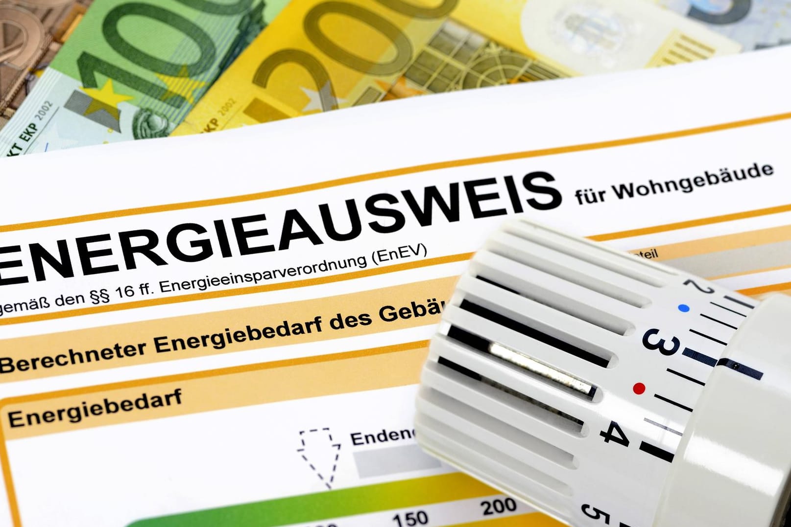 Energieausweis: Er zeigt auch an, wie viel Heizkosten verschwendet werden.