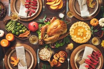 Thanksgiving-Menü: Der Truthahn gehört in Amerika zum Thanksgiving-Essen dazu.