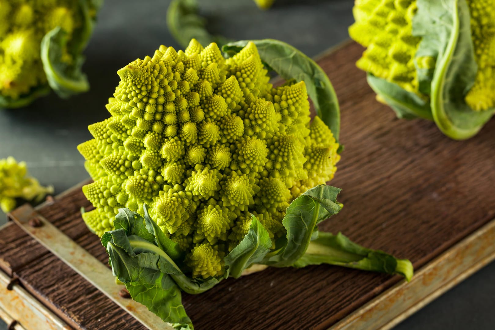 Romanesco: Die Struktur des Romanescos weist Spiralen auf.