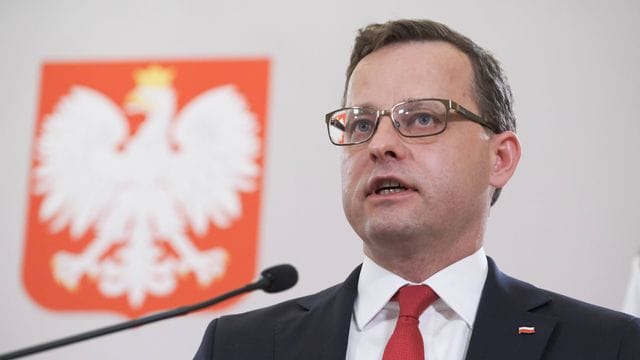 Der stellvertretende polnische Justizminister Marcin Romanowski erhebt Vorwürfe gegen die deutsche Justiz. Der stellvertretende polnische Justizminister Marcin Romanowski erhebt Vorwürfe gegen die deutsche Justiz.