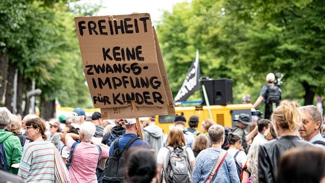 Demonstranten nahmen in Berlin trotz Verbots an Demos gegen die Corona-Maßnahmen teil. Demonstranten nahmen in Berlin trotz Verbots an Demos gegen die Corona-Maßnahmen teil.