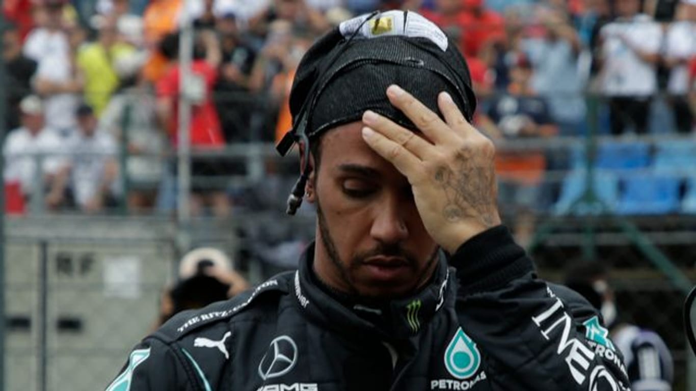 Lewis Hamilton war nach dem Rennen auf dem Hungaroring sehr erschöpft.