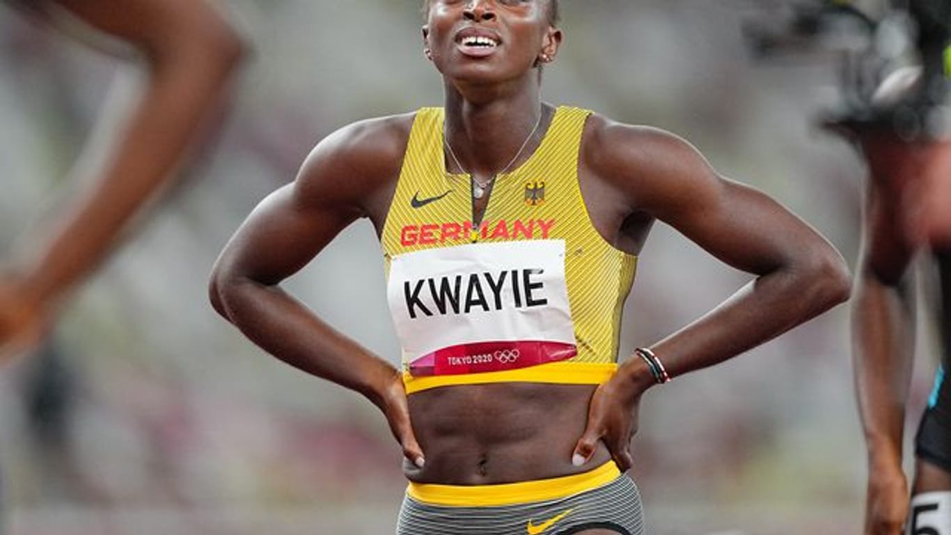 Lisa Marie Kwayie kam nur als Letzte ihres Halbfinal-Laufes ins Ziel.