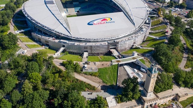Die Red-Bull-Arenam die Heimspielstätte von RB Leipzig. Die Red-Bull-Arenam die Heimspielstätte von RB Leipzig.