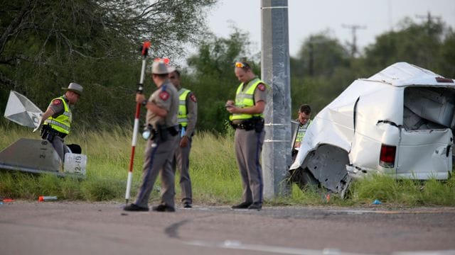 Viele Tote nach einem Verkehrsunfall in Texas.