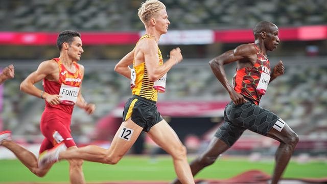 Läuft nicht im Olympia-Finale über 1500 Meter mit: Robert Farken (M).