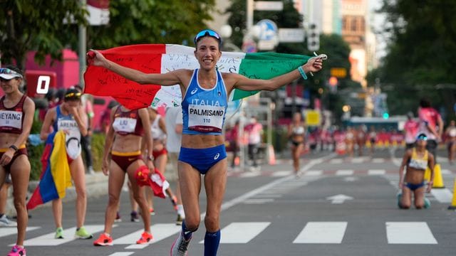 Lief an ihrem Geburtstag zu Gold: Die italienische Geherin Antonella Palmisano.