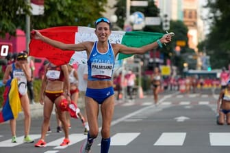 Lief an ihrem Geburtstag zu Gold: Die italienische Geherin Antonella Palmisano.