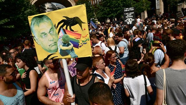 Das neue Gesetz Orbans hatte im In- und Ausland für Proteste gesorgt. Das neue Gesetz Orbans hatte im In- und Ausland für Proteste gesorgt.