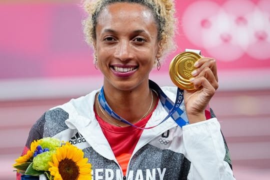 Holte Deutschlands einzige Leichtathletik-Goldmedaille: Weitspringerin Malaika Mihambo.