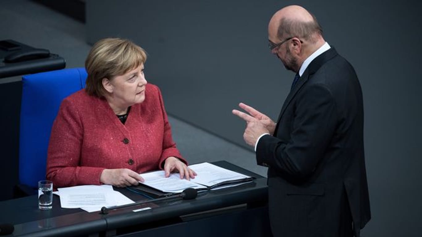 Angela Merkel und Martin Schulz Ende 2018.