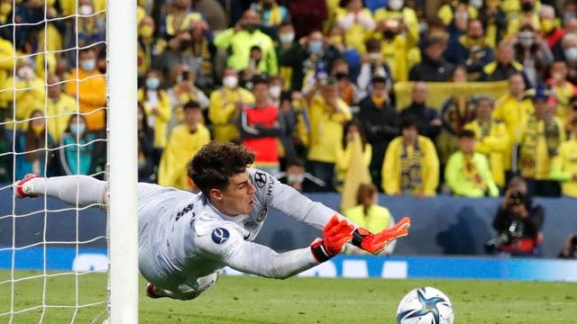 Chelsea-Torhüter Kepa Arrizabalaga glänzte im Elfmeterschießen.