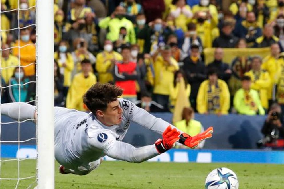 Chelsea-Torhüter Kepa Arrizabalaga glänzte im Elfmeterschießen.