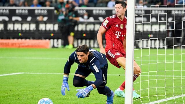 Mönchengladbachs Torhüter Yann Sommer war der überragende Spieler. Mönchengladbachs Torhüter Yann Sommer war der überragende Spieler.