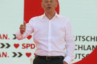 SPD-Kanzlerkandidat Olaf Scholz in Bochum.