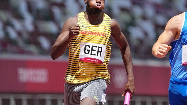 Lucas Ansah-Peprah lief die 100 Meter bei starkem Rückenwind in unter 10 Sekunden.