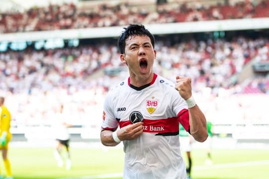 Stuttgarts neuer Kapitän Wataru Endo spielte gegen Fürth groß auf.