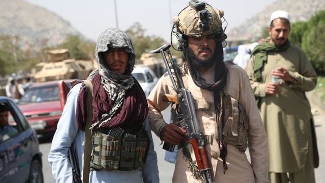 Taliban-Kämpfer in Kabul.