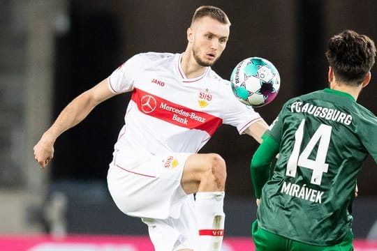 Konnte wieder mit der Mannschaft trainieren: VfB-Stürmer Sasa Kalajdzic (l).