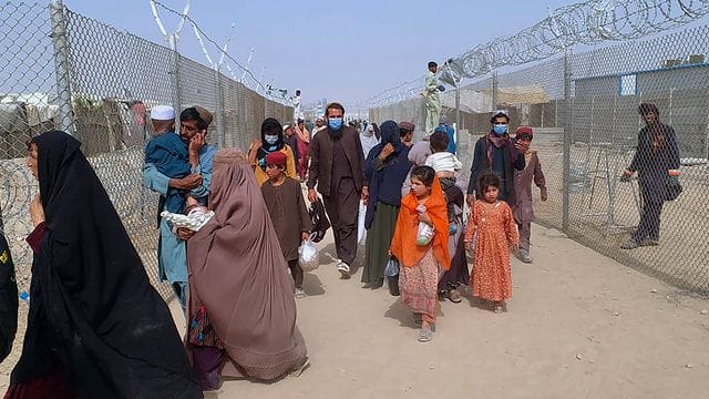 Am Grenzübergang nach Pakistan.