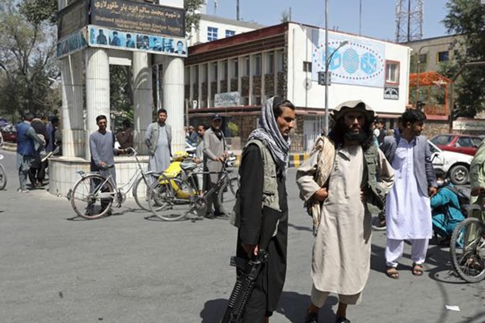 Taliban-Kämpfer in Kabul.