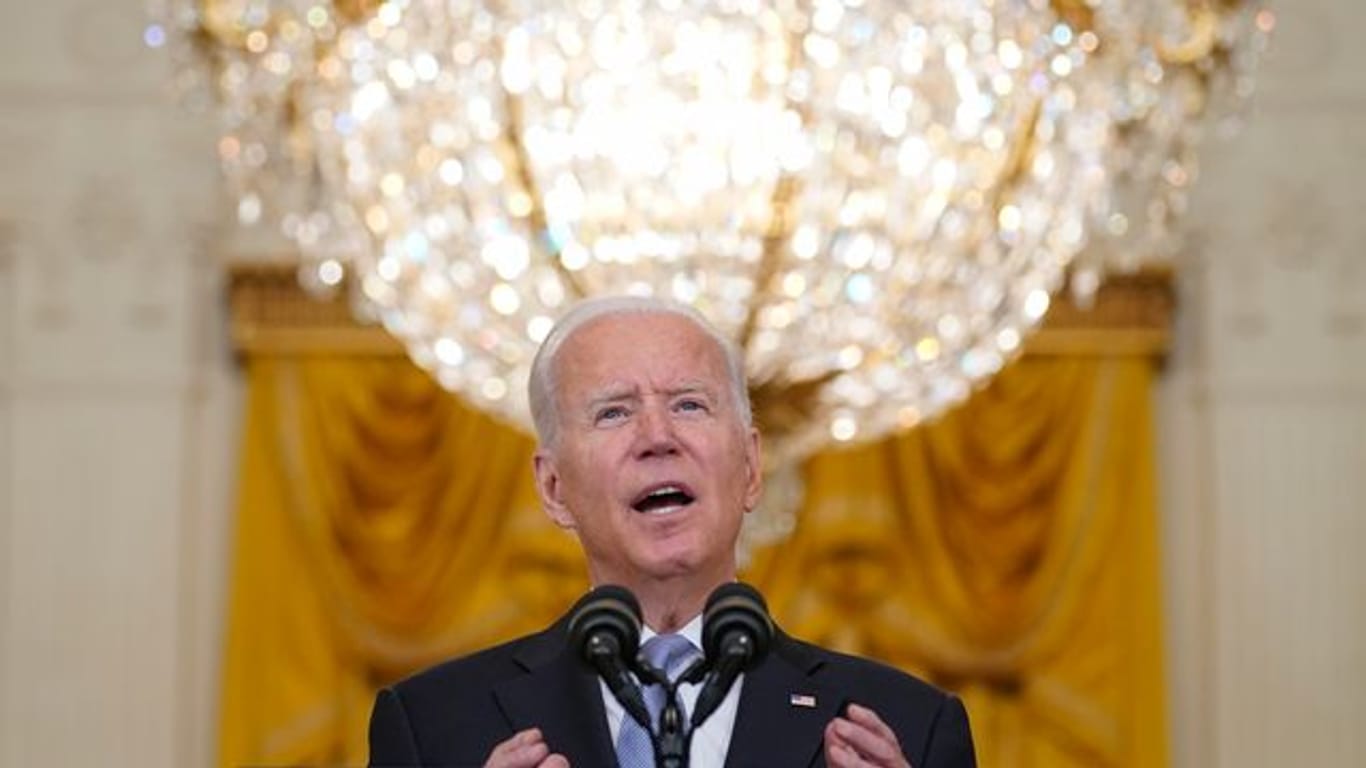 US-Präsident Joe Biden spricht im Weißen Haus über die Situation in Afghanistan.